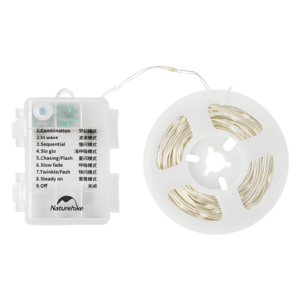 Tira Led A Pilas Ip44 Exterior Portátil Ambiental Camping Naturehike Blanco Frío