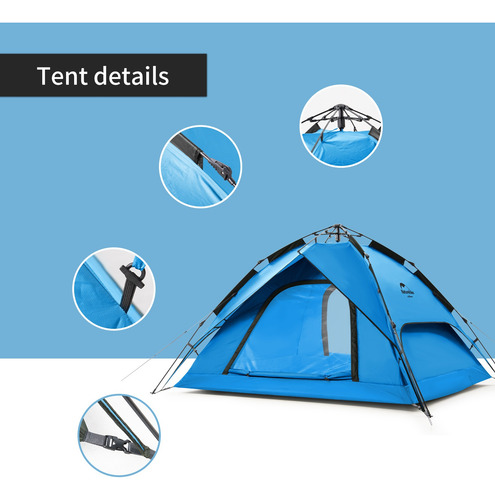 Carpa Automática Naturehike 3 Personas Nh21zp008 - Imagen 10