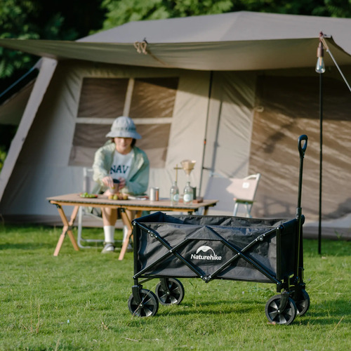 Carro Plegable Multiuso Camping Playa Jardin Naturehike Negro - Imagen 7