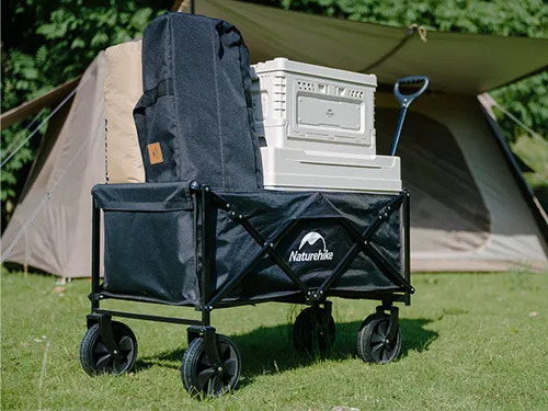 Carro Plegable Multiuso Camping Playa Jardin Naturehike Negro - Imagen 4