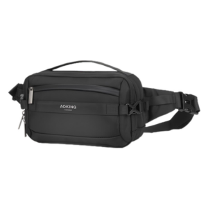 Riñonera Impermeable Para Viaje Dinero Aoking Sy3082 Negro