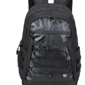 Mochila Impermeable Hombre Mujer Notebook Aoking Xn3353-6 Color Negro