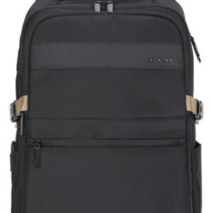 Mochila Viaje Ejecutiva Notebook Aoking Sn4041 Negro Liso