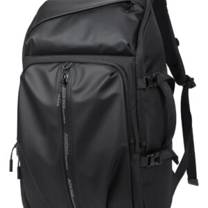 Mochila Hombre Mujer Impermeable Antirrobo Viaje Aoking Sn41337f Color Negro Liso